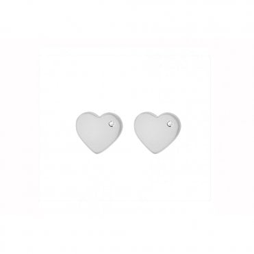 Pure 10mm Heart Earrings