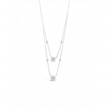 Absolute Silver Double Chain Pendant