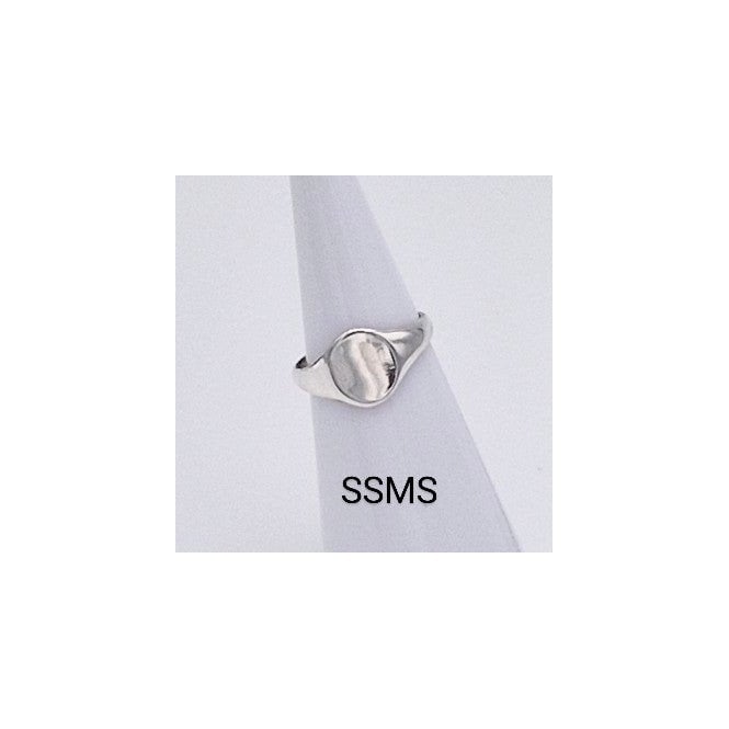 PURE Silver Oval Signet Ring
