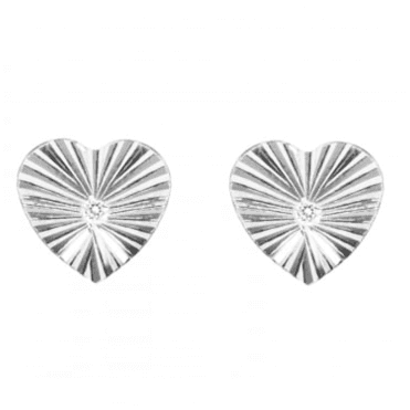 PURE Sunray Heart Earrings