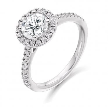 Raphael Halo Diamond Ring
