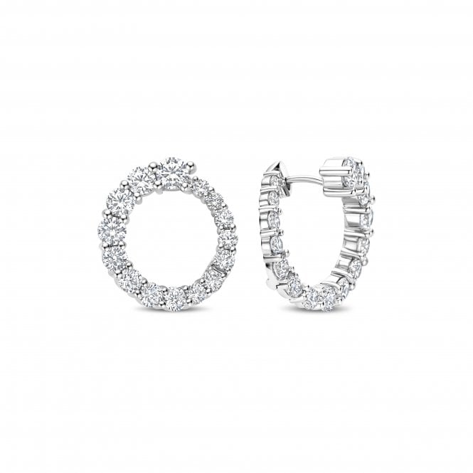 Ti Sento Round Twisted Cz Earrings