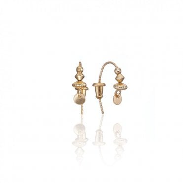 Scribble & Stone Bead Earrings