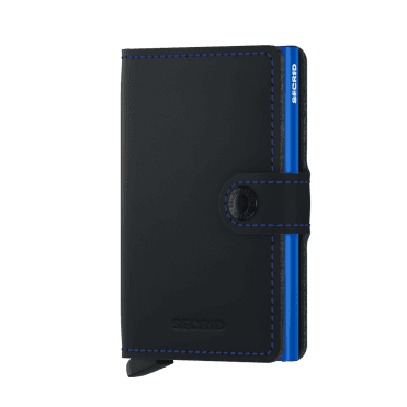Secrid Miniwallet  Matte Black &  Blue
