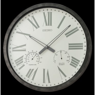 Seiko Grey Quartz Wall Clock