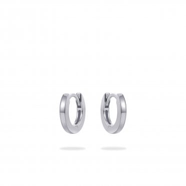 Silver 12mm Hoop Earrings