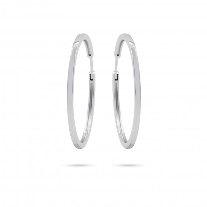 Gisser Silver 40mm Hoop Earring