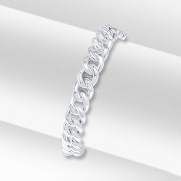 Silver Curb Bracelet