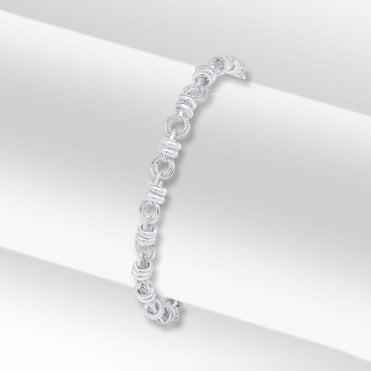 Silver Double Round Bracelet