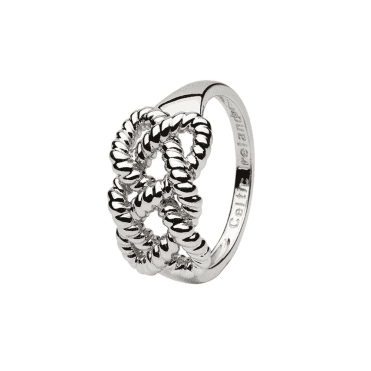 Silver Fisherman Knot Ring