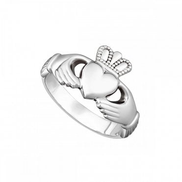 Silver Ladies Claddagh Ring