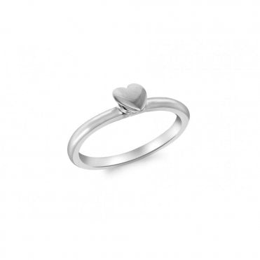 Silver Mini Heart Ring