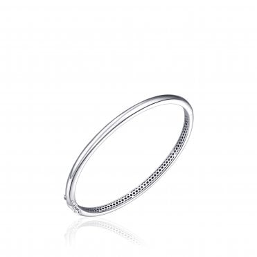 Silver Plain Bangle