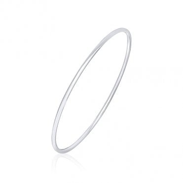 Silver Plain Bangle