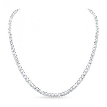 Silver Rollerball Necklace