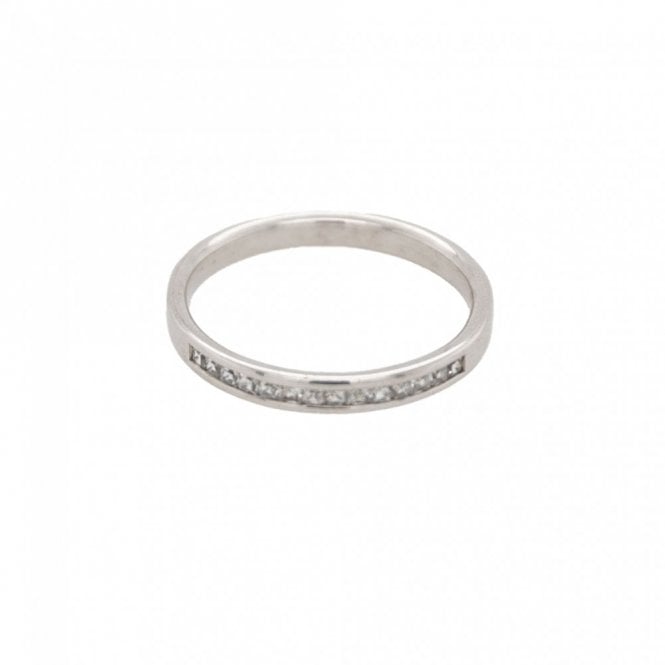PURE Silver Silver Stone Set Band