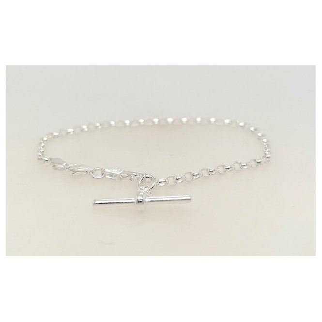PURE Silver Silver T-Bar Belcher Bracelet