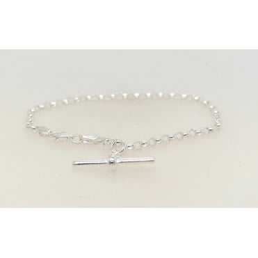Silver T-Bar Belcher Bracelet