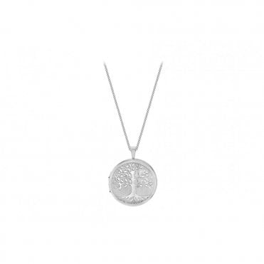 Silver Tree of Life Locket & Chain