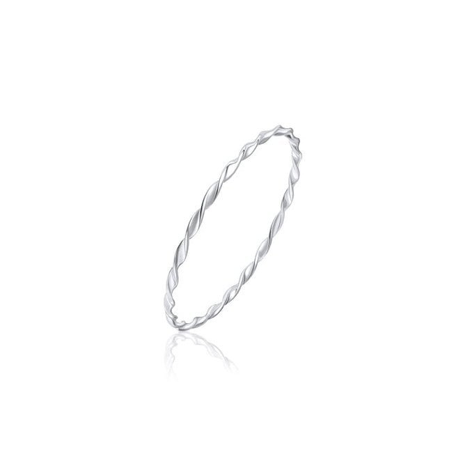 PURE Silver Silver Twist Bangle