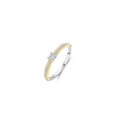Solitaire Cz Band Ring