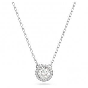 Solitaire Halo Pendant