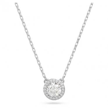 Solitaire Halo Pendant