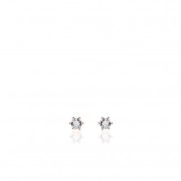 Solitaire Stud Earrings