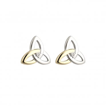 Solvar 10ct Gold & Diamond Earrings