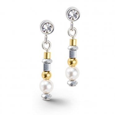 Sparkling Dot earrings gold silver