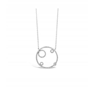 Stone Set Circle Pendant