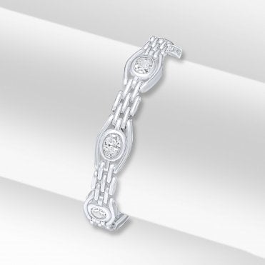 Stone Set Gate Bracelet