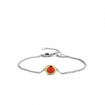 Ti Sento Coral  Bracelet