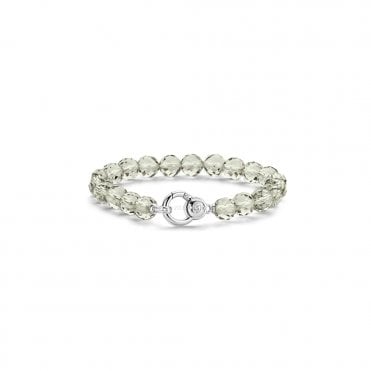Ti Sento Grey Green Bead Bracelet