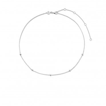 Ti Sento Long Silver Stone Set Chain