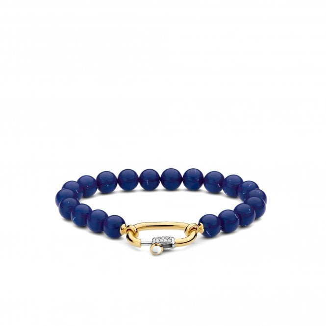 Ti Sento  Navy Gold Bracelet