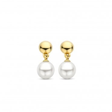 Ti Sento Pearl Drop Earrings