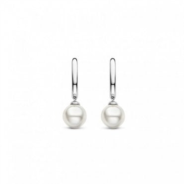Ti Sento Pearl Huggie Earrings