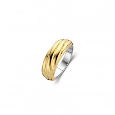 Ti Sento Ribbed Arched Ring