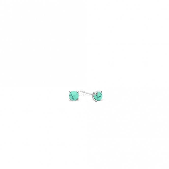 Ti Sento  Turquoise Stud Earrings