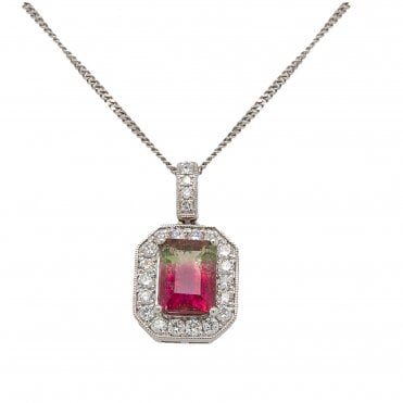 Tourmaline Stone Pendant Vintage Pentant