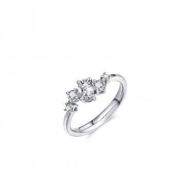 Twist 5 Stone Ring