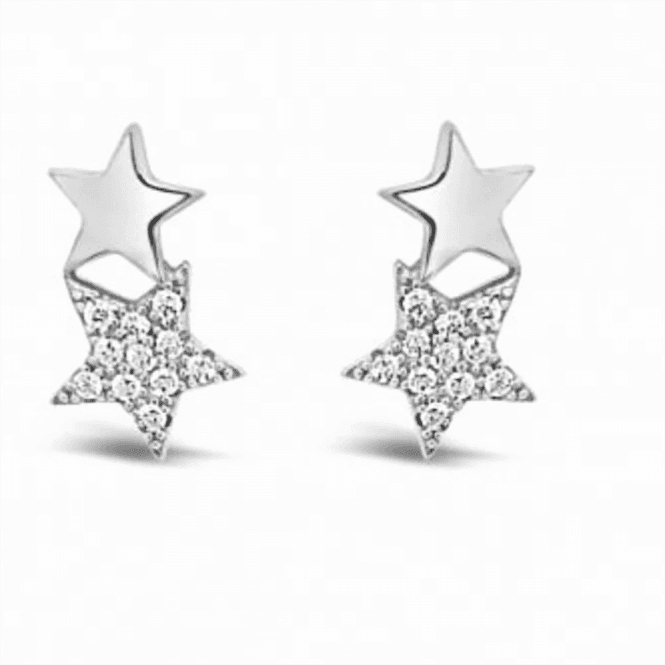 PURE Silver Two Star Earrings
