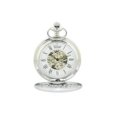 Wave Detail Hunter Pocket Watch