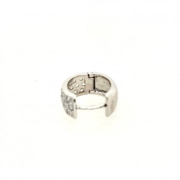 White Gold Single Earring